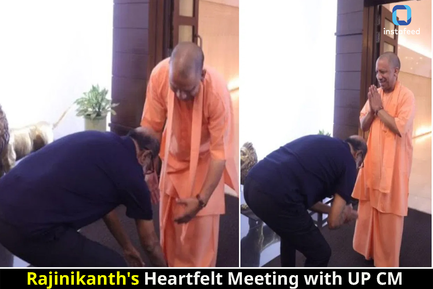 Tamil Superstar Rajinikanth Meets UP CM Yogi Adityanath in Lucknow