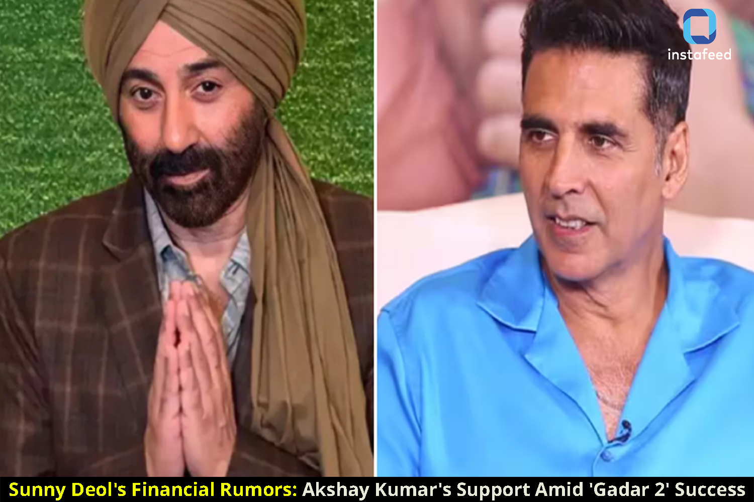 Sunny Deol's Financial Rumors Amid 'Gadar 2' Triumph: Akshay Kumar's Clarification and Box Office Success