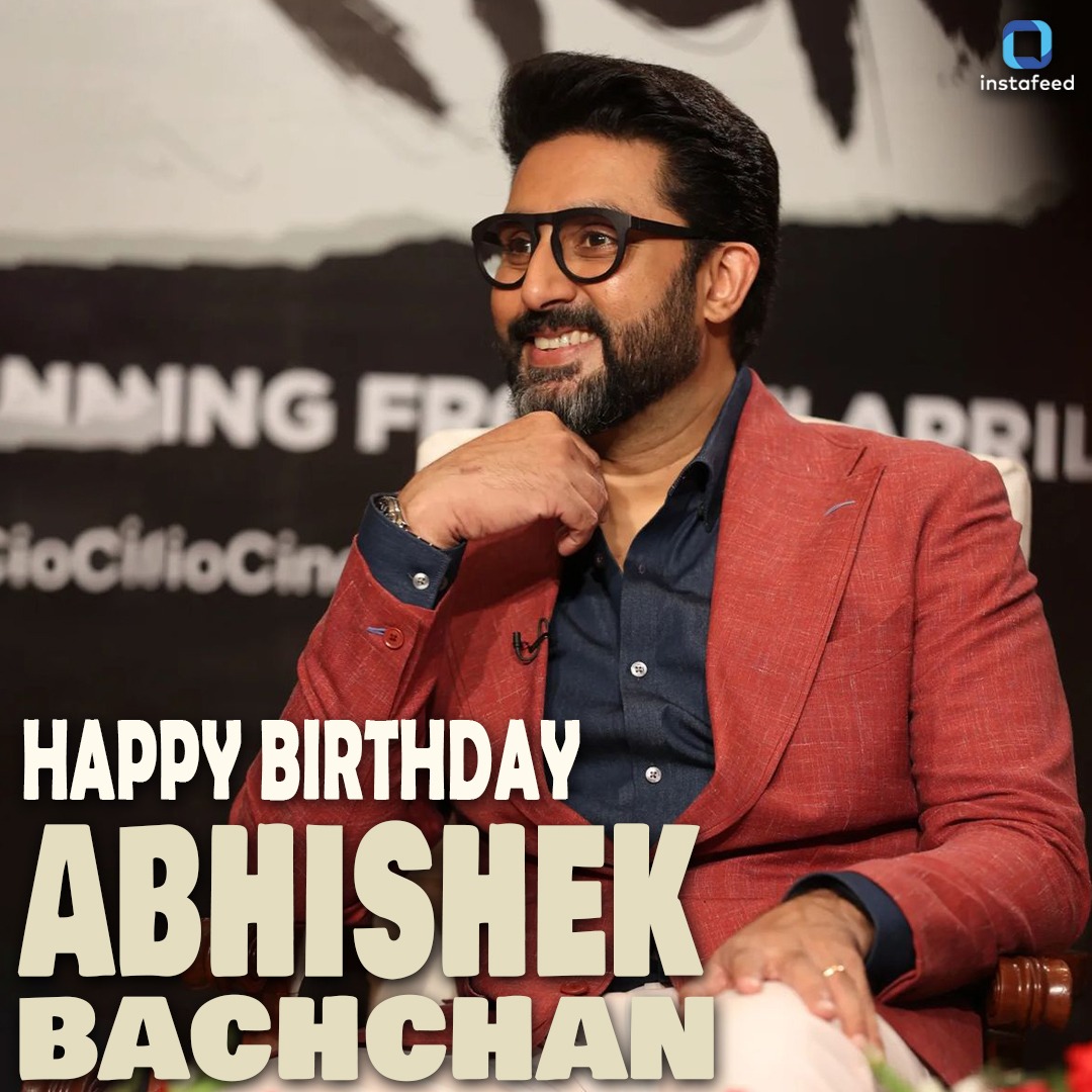Abhishek Bachchan turns 48.❤️