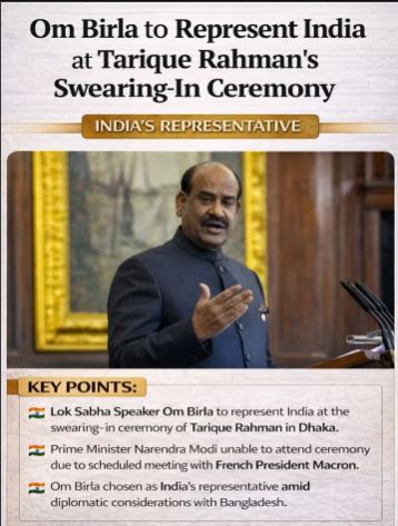 Lok Sabha Speaker Om Birla to Represent India at Bangladesh's New Government Swearing-In Ceremony in Dhaka