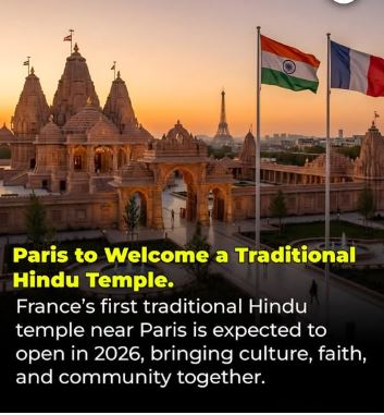 France Set to Open Its First Traditional Hindu Temple in Paris Region in 2026 – A Historic Milestone for Cultural Harmony