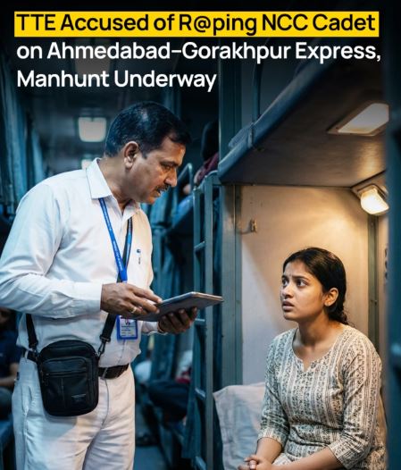 Horror in a Running Train! TTE Locks Cabin Door & Attempts to Rape NCC Cadet—Accused Absconding, ₹10K Reward Announced!