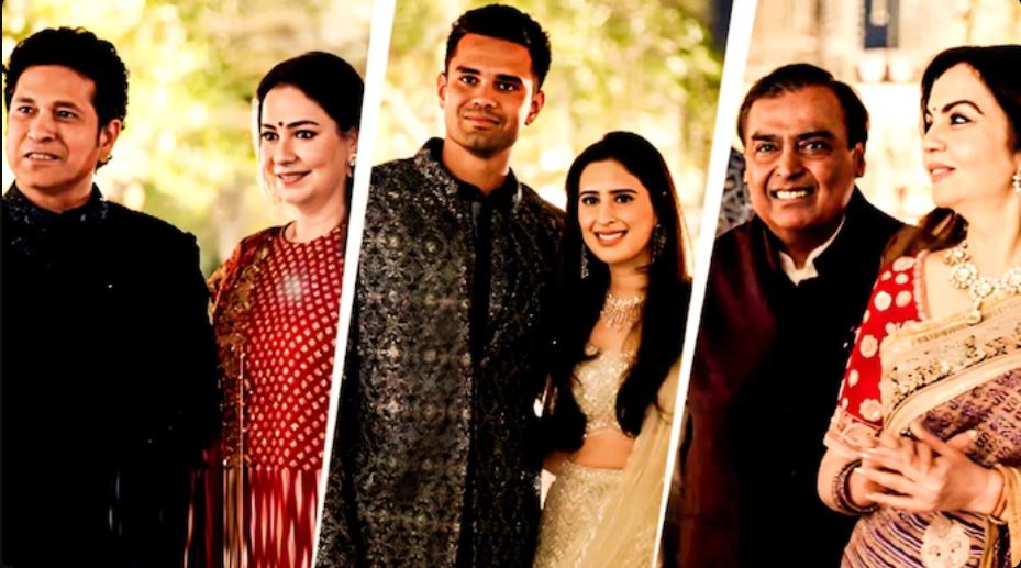 Ambanis Roll Out the Red Carpet: Grand Pre-Wedding Ceremonies in Jamnagar! Arjun Tendulkar and Saaniya Chandhok Wed!