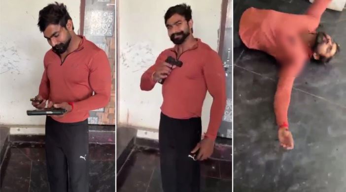 दिल्ली का एक आदमी कैमरे को देखकर मुस्कुराता है, रील बनाने के लिए पिस्तौल लोड करता है—फिर अपनी छाती में गोली मार लेता है और एक चौंकाने वाले वायरल वीडियो में उसकी मौत हो जाती है!