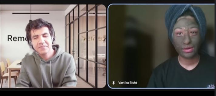 Gen Z Employee's Hilarious Neem Face Mask Prank on Video Call Backfires... CEO's Epic Cool Reaction Wins the Internet!