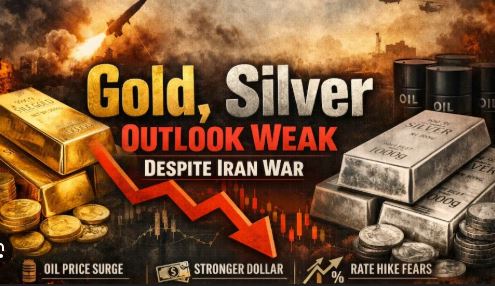 ईरान युद्ध के बावजूद सोना और चांदी धड़ाम—तेल की कीमतों में उछाल और मज़बूत डॉलर ने 'सेफ-हेवन' रैली को खत्म किया, कीमतें 1 महीने के निचले स्तर पर!