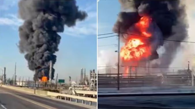 Huge Blast Rocks America's Massive Texas Oil Refinery – Towering Black Smoke Forces Residents to Shelter in Place! (No Injuries)
