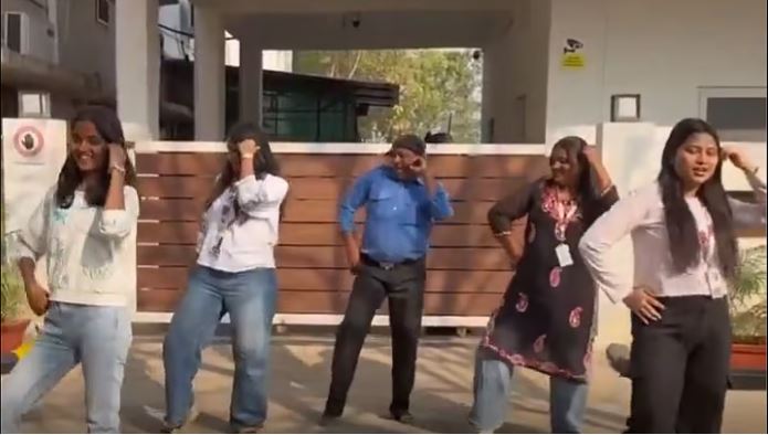 Security Guard Uncle Joins Gen Z Girls' Dance to 'Baby Doll' & Steals the Show – Wholesome Viral Video Melts Internet Hearts!