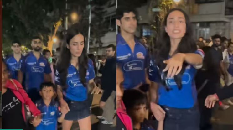 माहिका शर्मा पैप्स पर भड़कीं! गुस्से में हार्दिक पांड्या के बेटे अगस्त्य को कैमरे की तेज़ फ्लैश से बचाया – वायरल वीडियो!