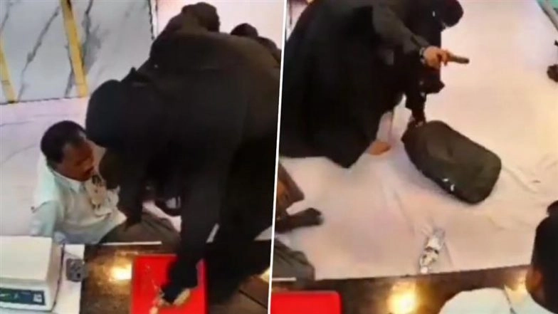 अयोध्या में दिन-दहाड़े चौंकाने वाली लूट: बुर्का पहनी महिला ने बंदूक की नोक पर ज्वेलरी की दुकान लूटी—CCTV फुटेज वायरल!