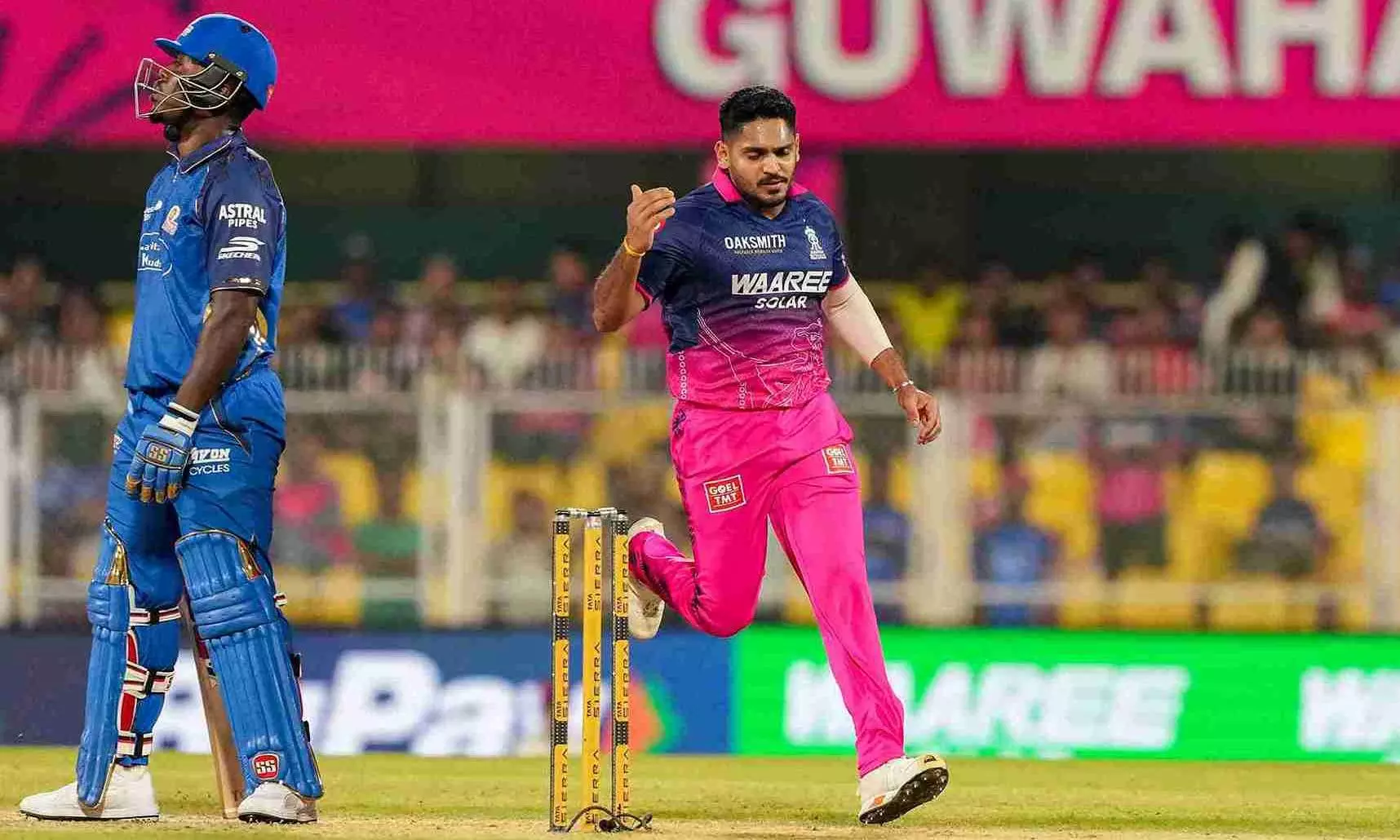 RR CRUSHES MI by 27 Runs in Rain-Hit Thriller! Yashasvi Jaiswal's Fireworks Leave Mumbai Indians Shell-Shocked