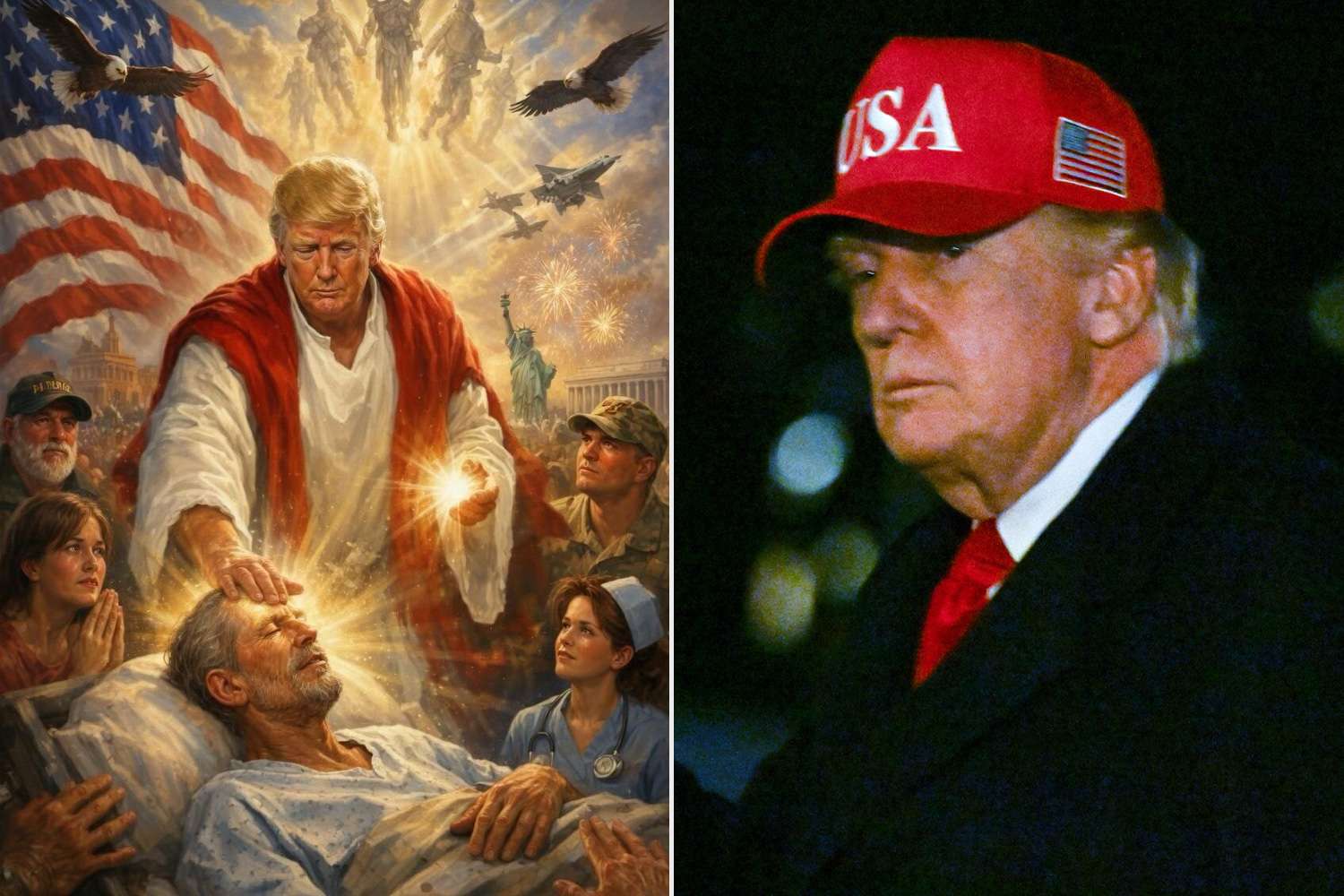 Trump Blasts Pope Leo as 'Weak,' Then Drops AI Jesus Image of Himself Healing the Sick—Deletes After Massive Backlash!