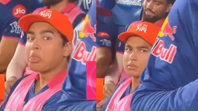 15-Year-Old Vaibhav Sooryavanshi Sticks Tongue Out at Camera from Dugout — Fans Say 