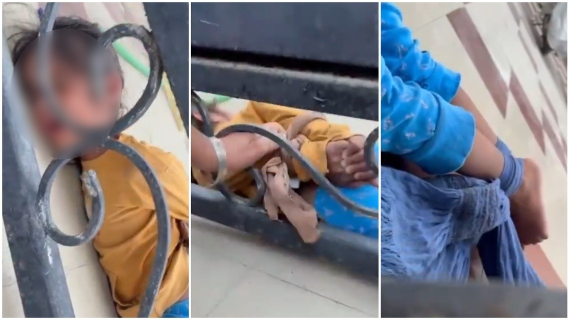 चौंकाने वाला! पंजाब की महिला पुलिस ASI ने 5 साल की पोती को चिलचिलाती गर्मी में गेट से बांधा, वीडियो वायरल होने के बाद सस्पेंड