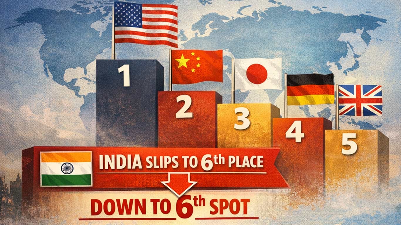 India Slips to 6th Largest Economy in IMF Rankings! Rupee Weakness & Base Year Change Push It Behind UK & Japan—But It's the Fastest-Growing Major Economy