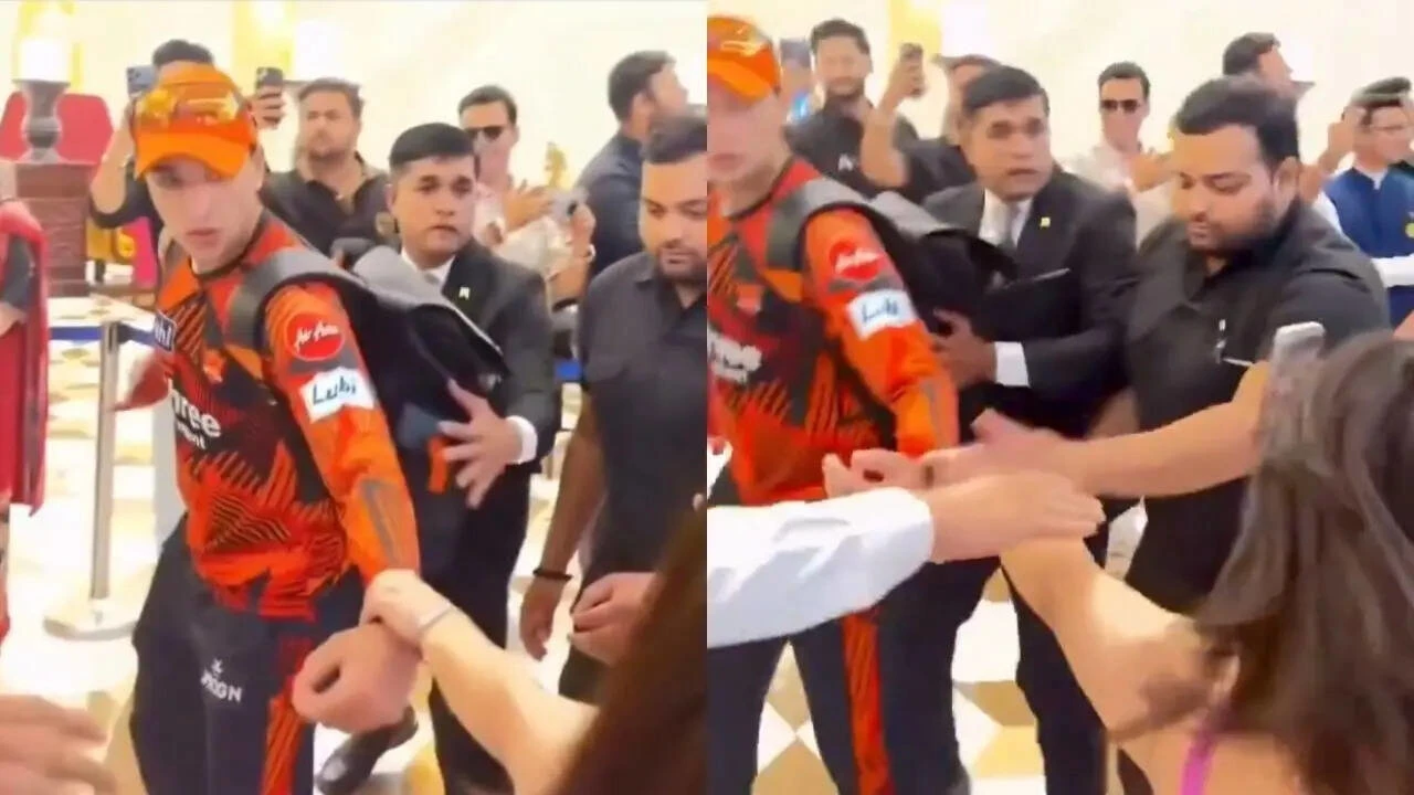 Shocking Video: Fangirl Forcibly Grabs & Pulls Abhishek Sharma's Hand at SRH Team Hotel – Security Breach Goes Viral!
