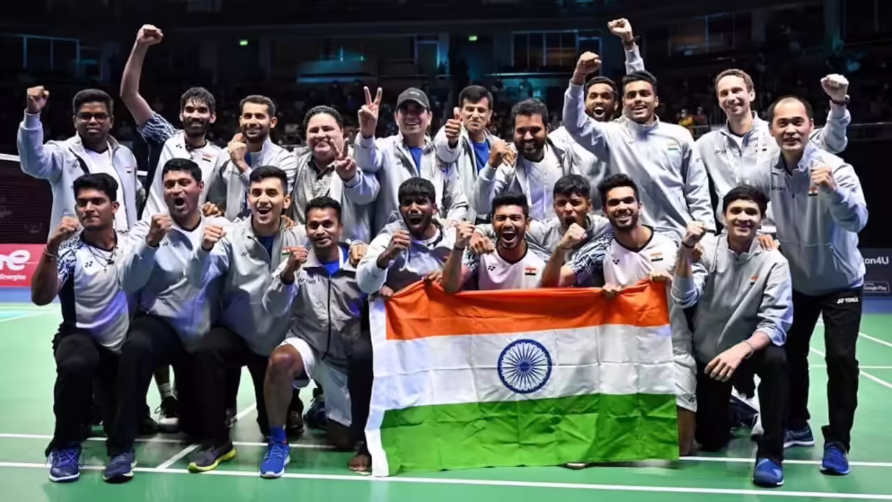 India Crushes Chinese Taipei 3-0 to Seal Thomas Cup Medal – Only 2nd Time in 75 Years!