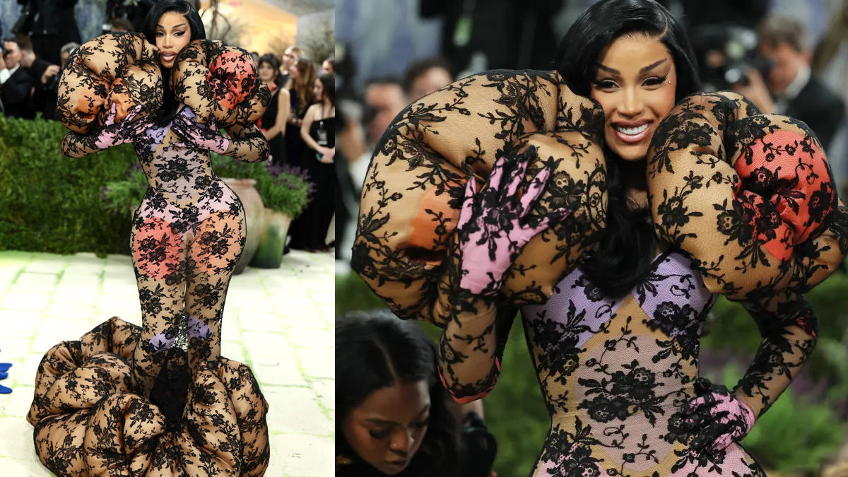 Cardi B ने Met Gala 2026 में अपने हैरान कर देने वाले शीयर लेस "आंत" गाउन से दुनिया को चौंका दिया – आप Marc Jacobs की इस शानदार कलाकृति पर यकीन नहीं करेंगे!