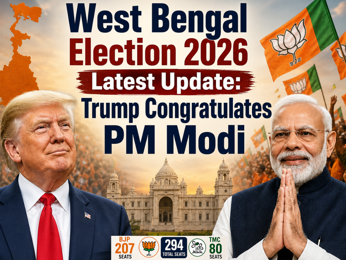 Trump Calls PM Modi, Congratulates on BJP’s Historic Win in West Bengal—