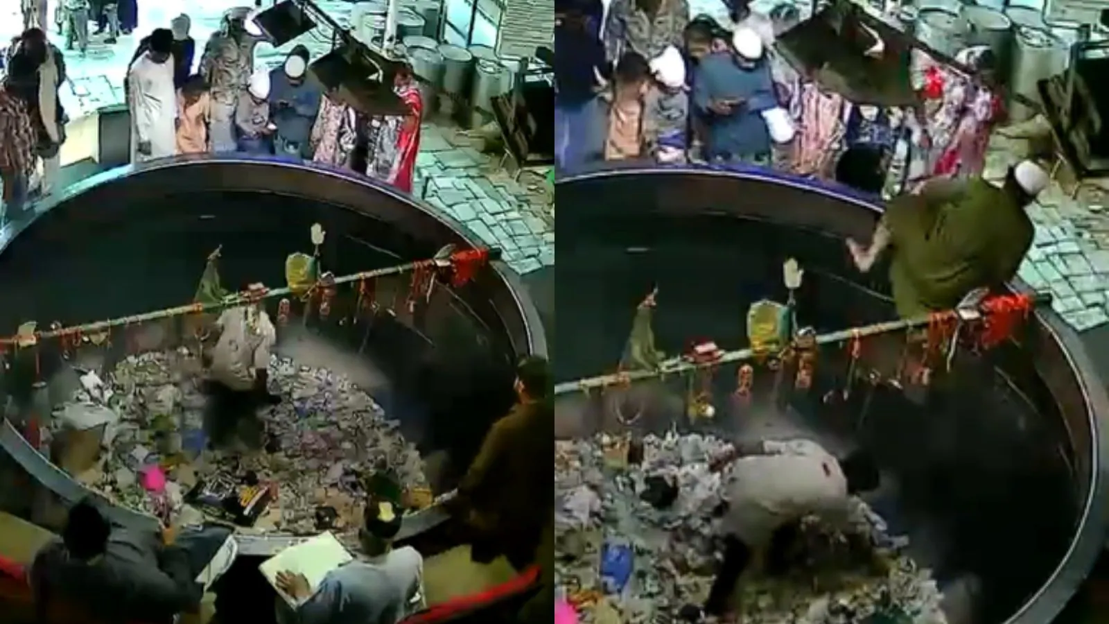 SHOCKING! Man Jumps Into Ajmer Sharif’s Giant Badi Deg For Cash – Brutal Beating Video Goes VIRAL!