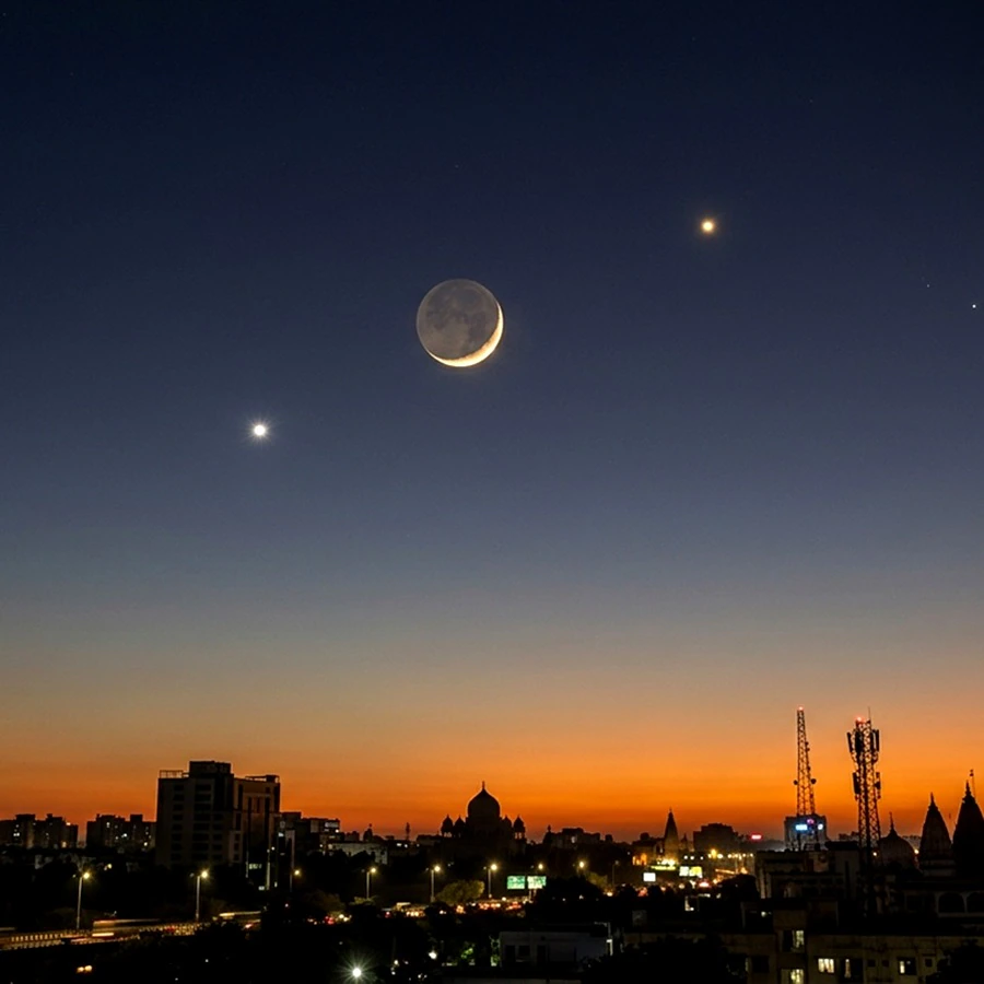Moon, Venus & Jupiter to Form Stunning Triangle in Indian Skies May 18-20—Don't Miss This Celestial Spectacle!