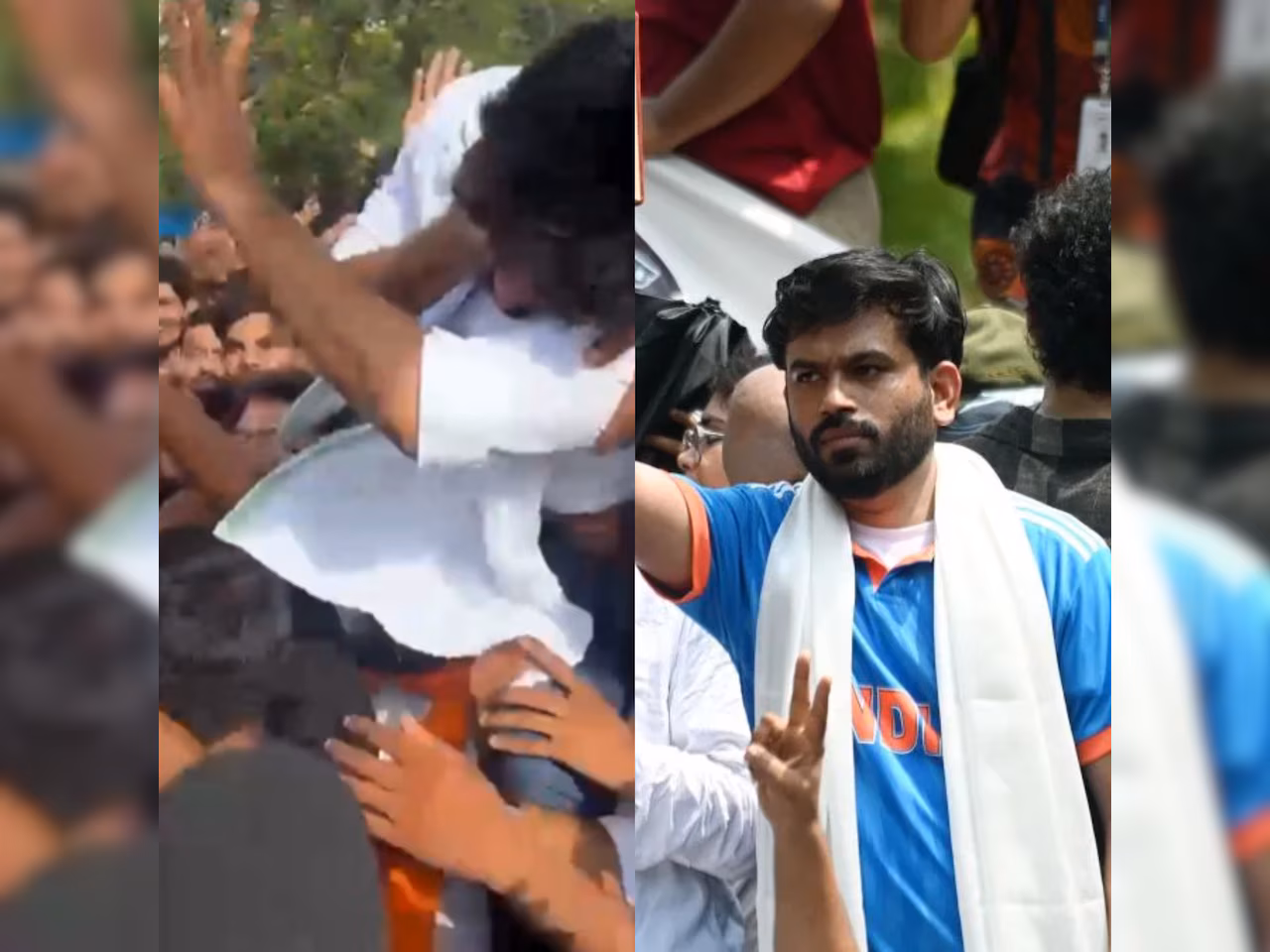 'कॉकरोच जनता पार्टी' के फाउंडर को थप्पड़ मारने वाले लोगों का ज़मानत के बाद फूलों की मालाओं से ज़ोरदार स्वागत!
