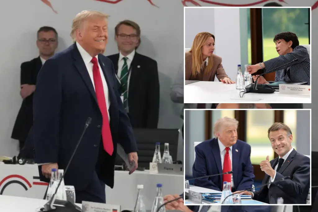 G7 मीटिंग में सबसे आखिर में पहुंचे ट्रंप, बेबाकी से बोले "मैं ही बॉस हूं" — सुनकर हंस पड़े बाकी नेता!