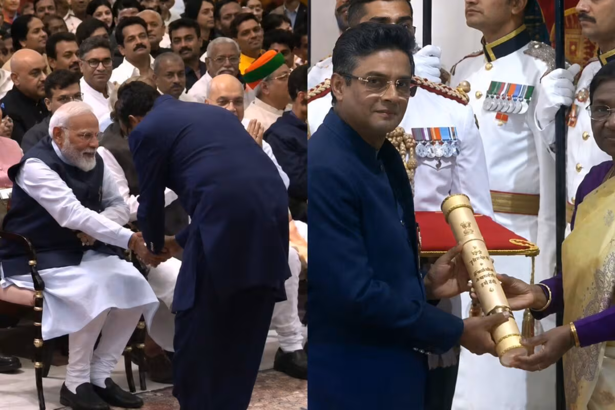 पद्म श्री लेने से पहले एक विनम्र पल में माधवन ने PM मोदी के सामने झुककर हाथ मिलाया!