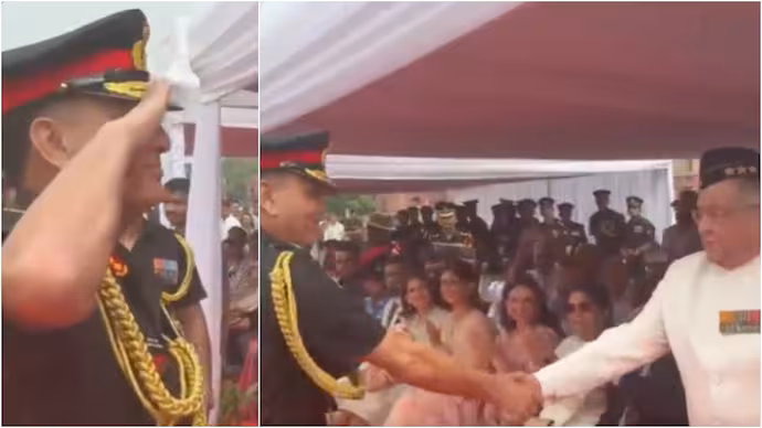 दिल को छू लेने वाला पल: नए आर्मी चीफ ने गार्ड ऑफ ऑनर सेरेमनी के बाद अपने रिटायर्ड लेफ्टिनेंट जनरल पिता को सैल्यूट किया