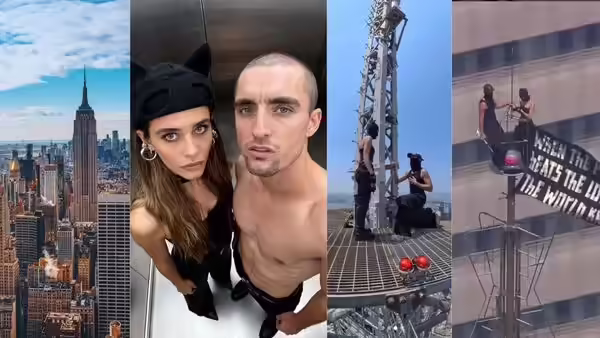 Russian Daredevil Couple Arrested After Epic Proposal Atop Empire State Building Spire!