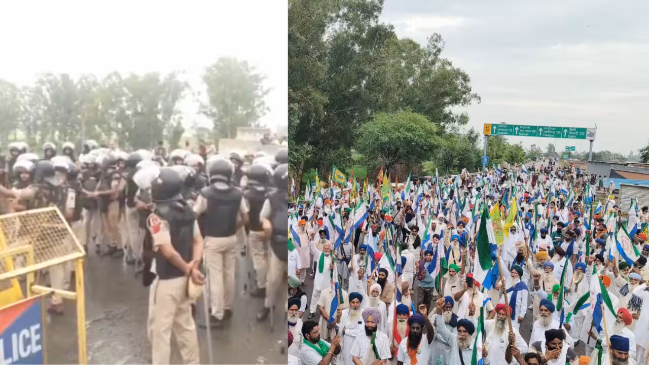 शंभू बॉर्डर सील! भारत-अमेरिका डील के विरोध में किसान दिल्ली की ओर मार्च कर रहे हैं
