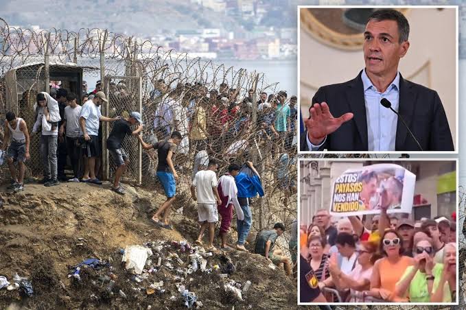 24 घंटों में 60,000 प्रवासियों के सेउटा (Ceuta) पहुँचने पर गुस्से में भरे स्पेनियों ने स्पेन के PM को ‘सन ऑफ़ ए बिच’ (गाली) कहा!