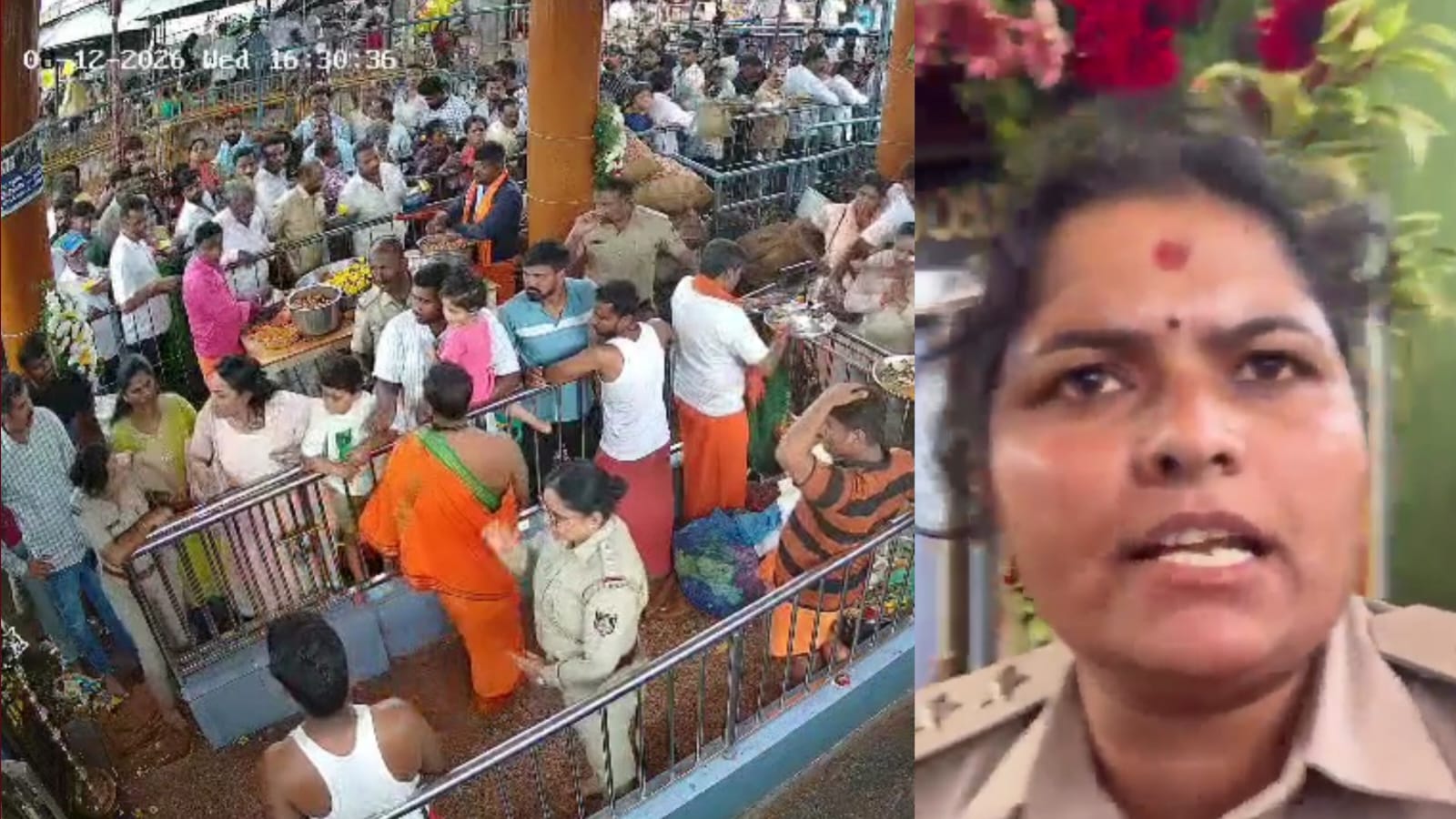 चौंकाने वाला CCTV वीडियो: कर्नाटक के मंदिर में स्पेशल दर्शन को लेकर BJP MLA की बेटी ने महिला पुलिसकर्मी को थप्पड़ मारा!
