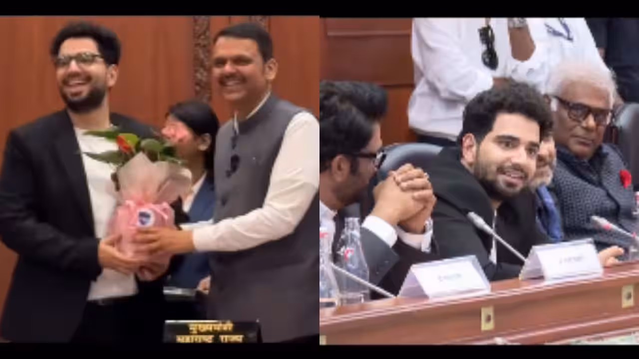 जब CM फडणवीस ने स्टेज पर समय रैना को सम्मानित किया, तो उन्होंने साइबर सेल के बारे में मज़ाक किया!