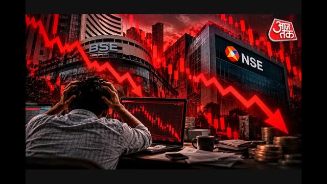 Stock Market Crash: Jio लिस्टिंग से पहले शेयर बाजार में भूचाल, पलक झपकते ही सेंसेक्स-निफ्टी क्रैश... IT शेयर धड़ाम