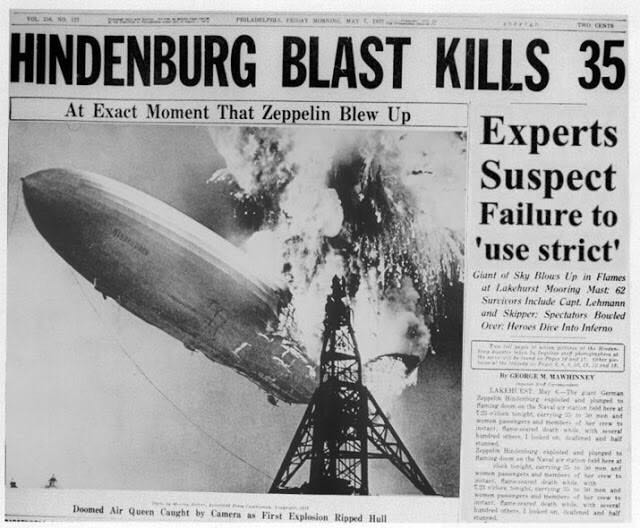 HINDENBURG BLAST KILLS 35