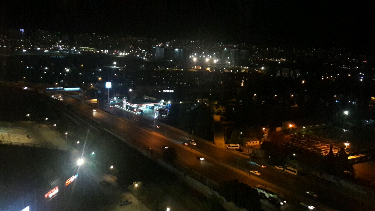 Beautful city Ankara at night.
