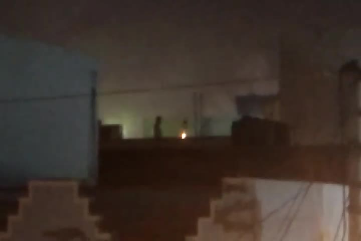 People celebrating Diwali with full of fireworks....#Cracker Ban