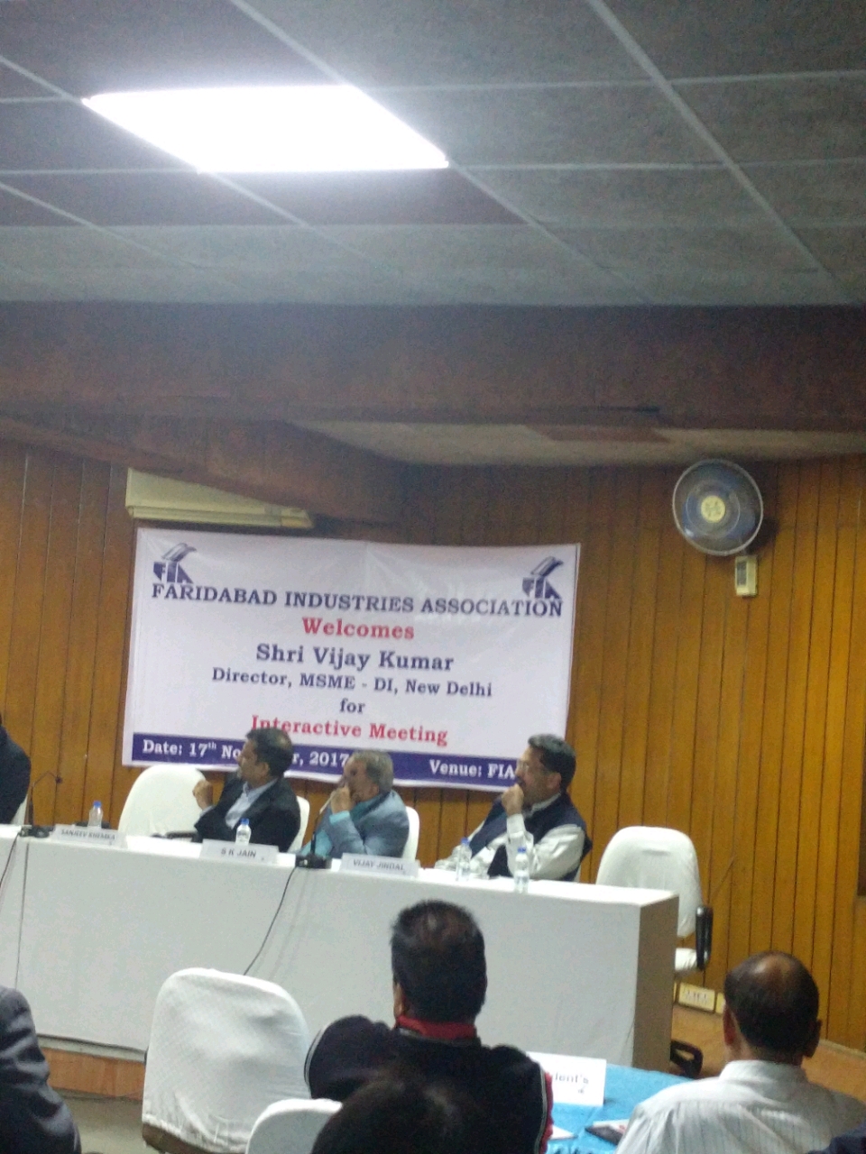 SMSE seminar in Faridabad Industrial Association