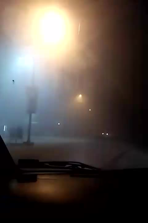 No visiblity bcz of fog