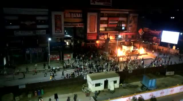 Before padmavati relige in Gujarat Burn Himalaya Moll & PVR Cenima.