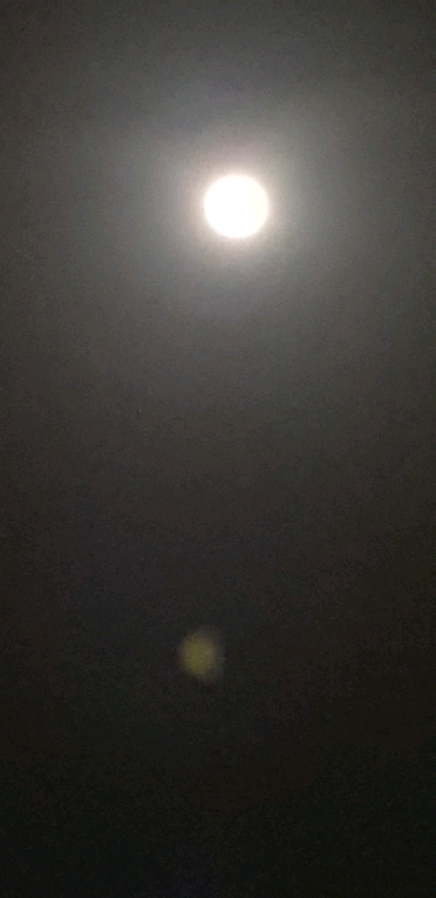 Full white bright moon
