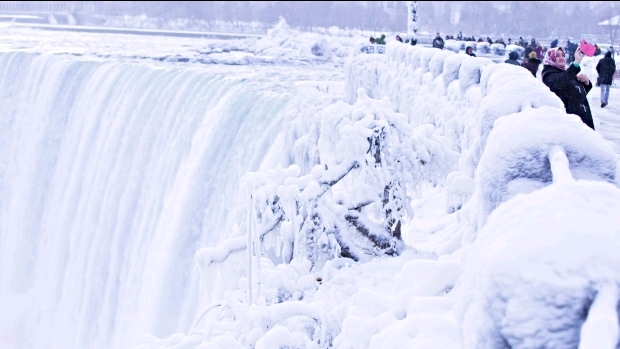 Amazing freezed Niagra ,  never seen anything like this
