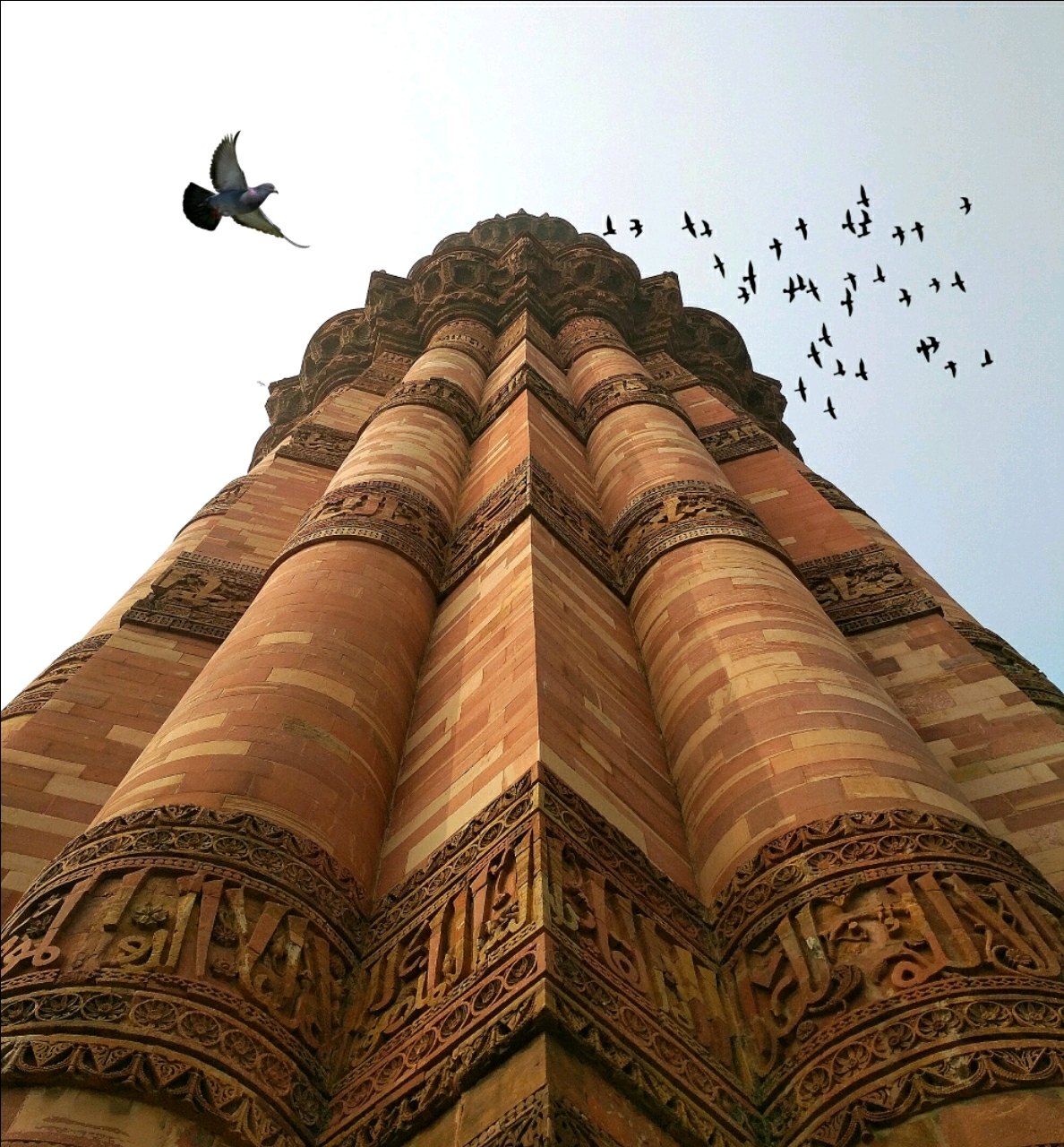 This is Qutub Minar in New Delhi ....PS - While capturing Qutub Minar , I 