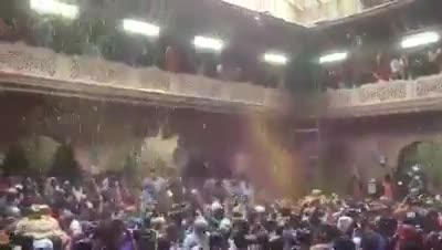 Holi Glimpse of Shri Banke Bihari Temple Vrindavan Mathura