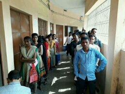 Student's Union election J. P.University,Chapra, Bihar.