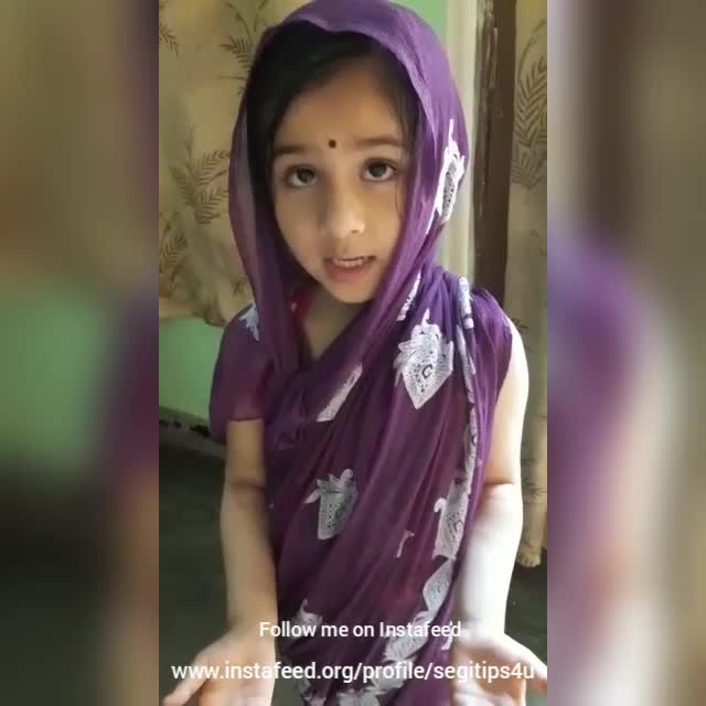 Cute Little Girl explaining the success mantra