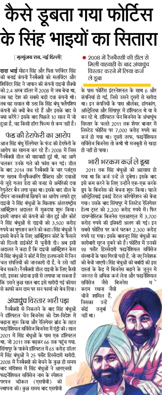 Fortis group current situation