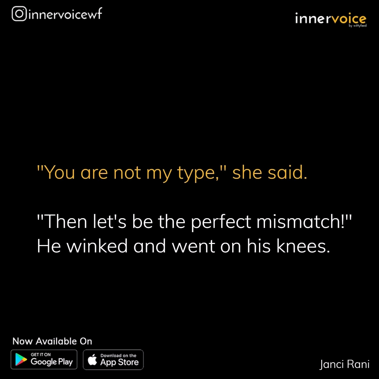 I may not be your type, but I'm the one who will always take care of you ❤️