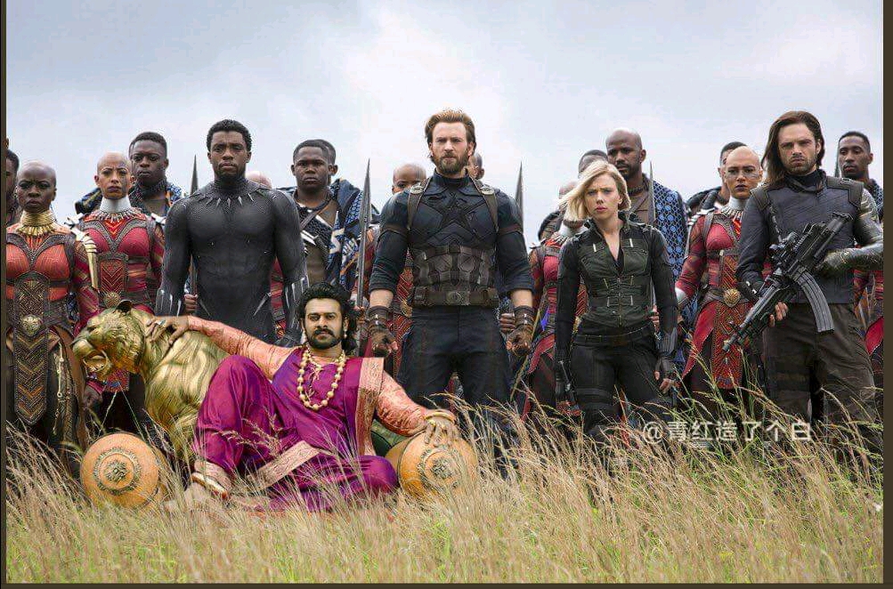 A meets B...this pic is going viral in China social mediaBaaaahuBali 